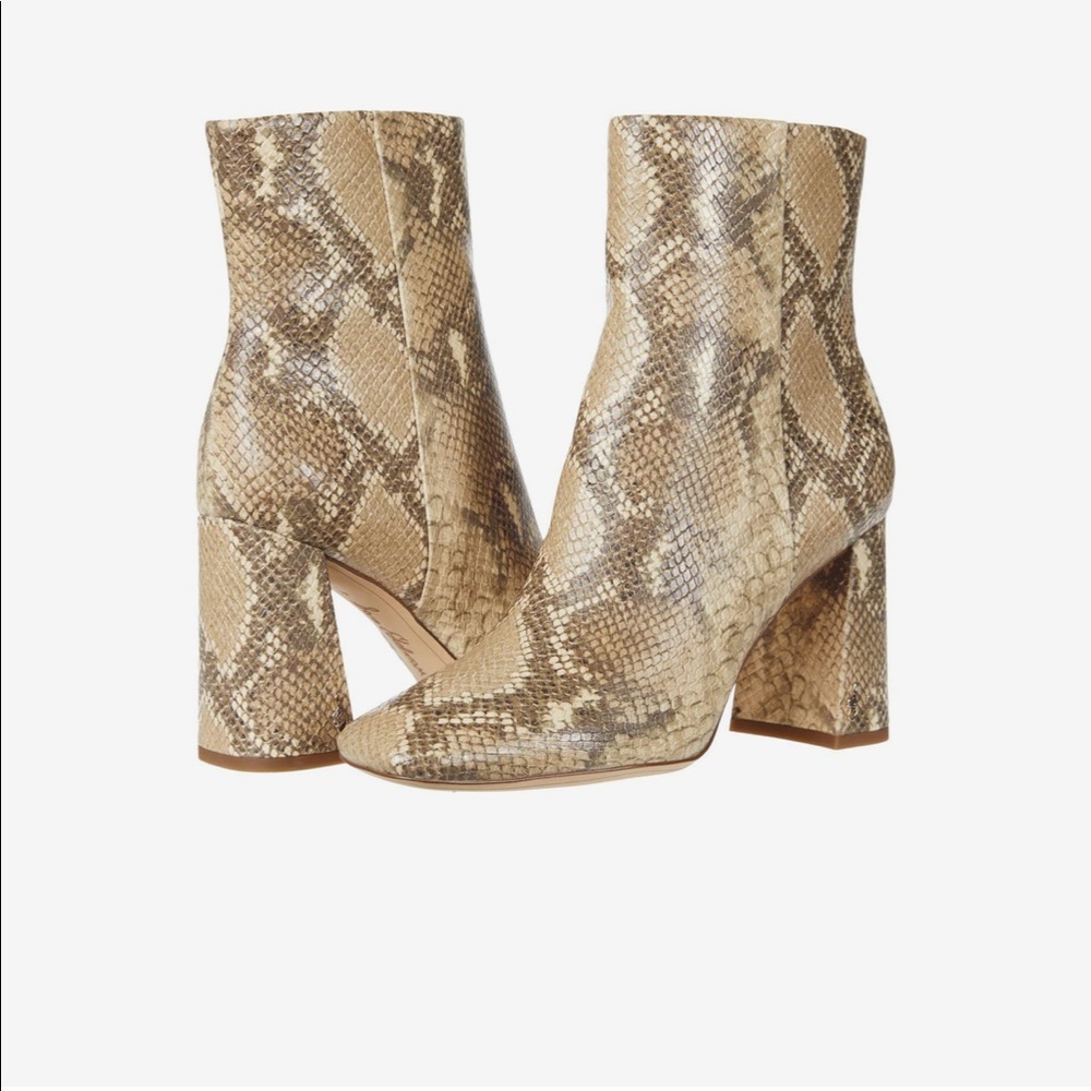 Sam Edelman Snakeskin Booties